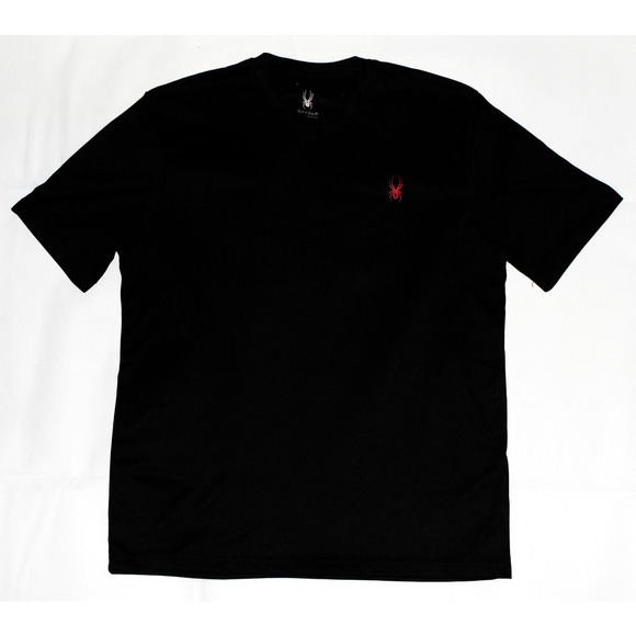 Spyder Other - Spyder Men's Short Sleeve Black Red Spider Polyester T Shirt Size Large